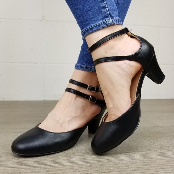 Black Rockabilly Vintage Style Shoes - Picture 2 of 8